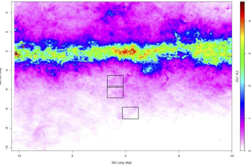 First age-map of the heart of the Milky Way