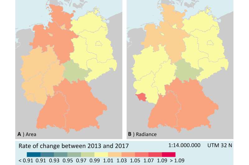 German nights get brighter -- but not everywhere