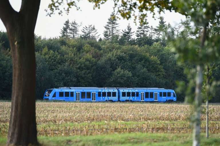 Germany rolls out its first hydrogen powered train, made by the French group Alstom which also builds the high-speed TGV