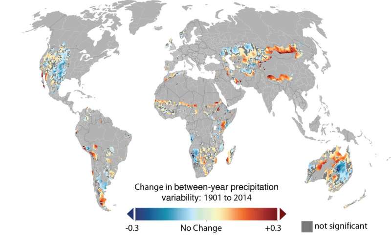 Global grazing lands increasingly vulnerable to a changing climate