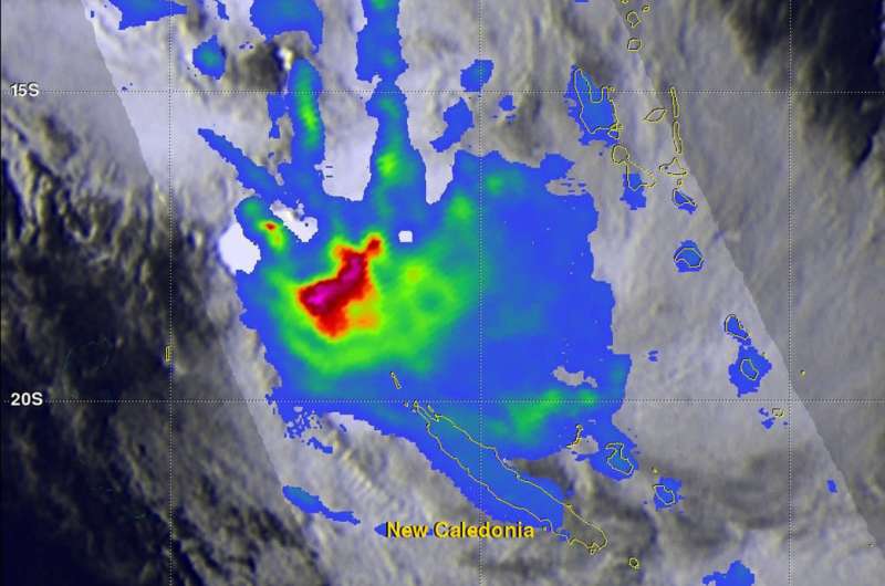 GPM satellite analyzes Tropical Cyclone Fehi's rainfall