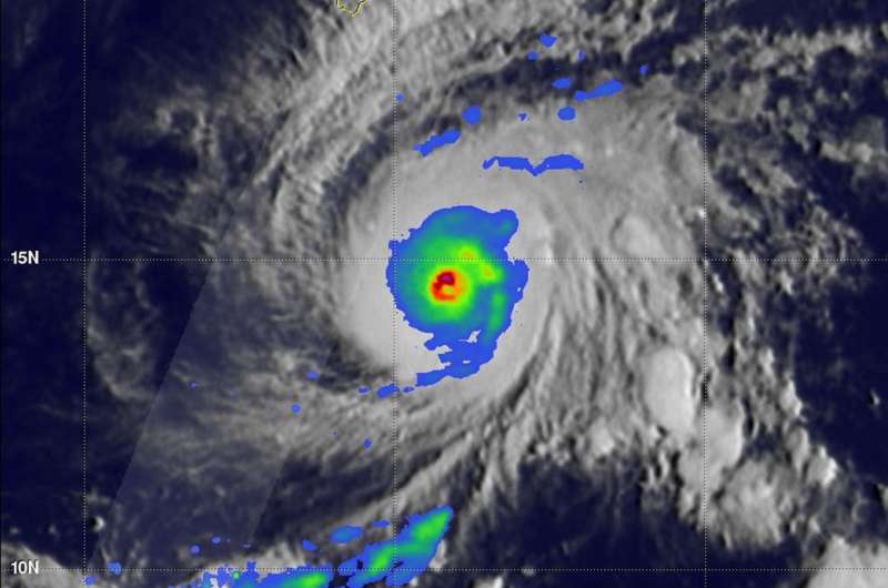 GPM sees Hurricane Lane threatening Hawaiian islands with heavy rainfall