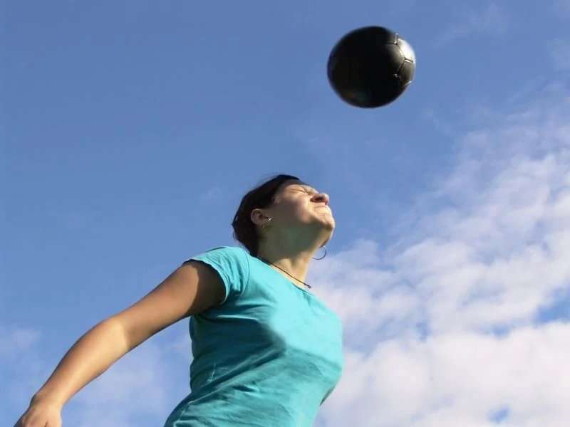 Heading a soccer ball found to be riskier for female players