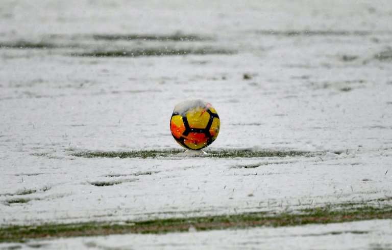 Heavy snow caused a Serie A football game between Juventus and Atalanta to be postponed in the northern Italy city of Turin on S