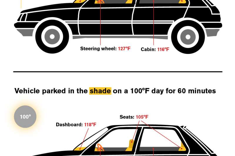 Hot cars can hit deadly temperatures in as little as one hour