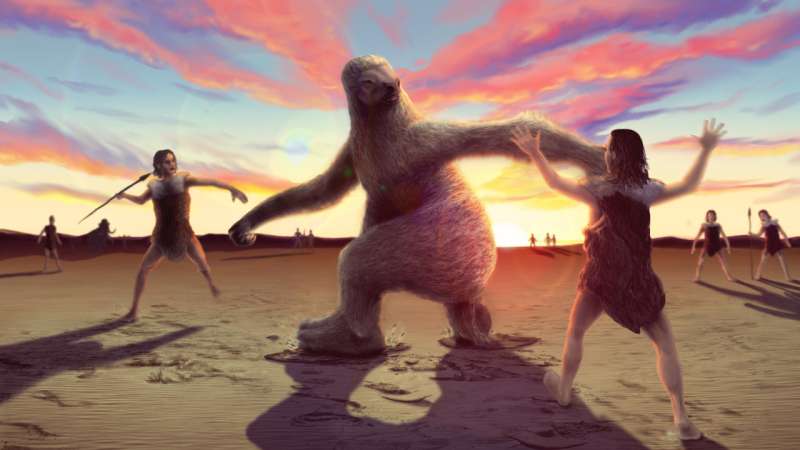 How to hunt a giant sloth – according to ancient human footprints