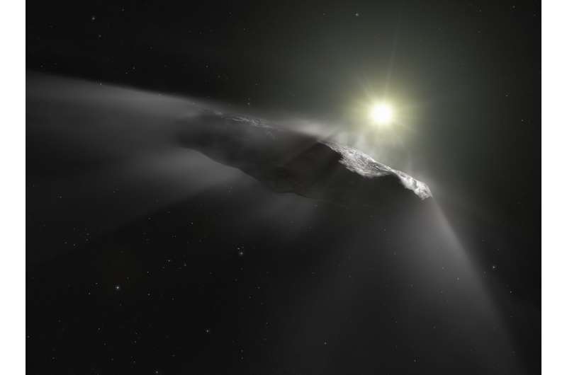 Hubble sees `Oumuamua getting a boost
