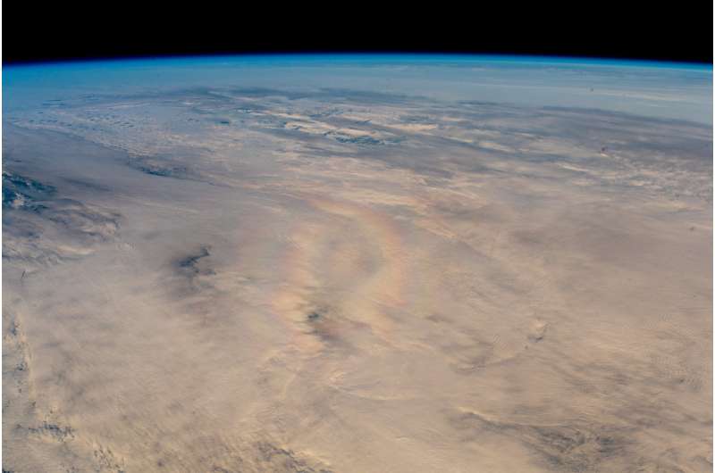 Image: A rare optical phenomenon spotted from orbit