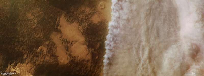 Image: Mars dust storm