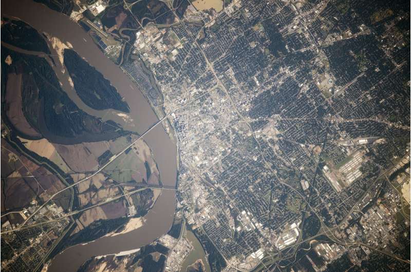 Image: Memphis from space