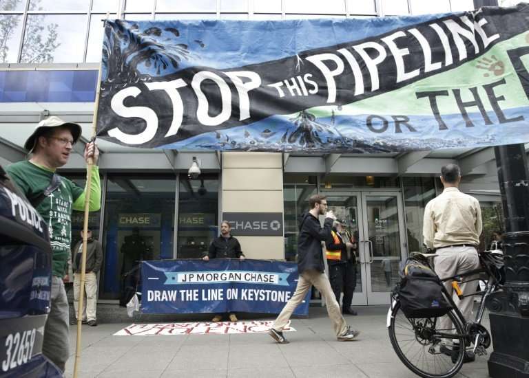 Indigenous and climate protesters have long been opposed to the Keystone XL pipeline