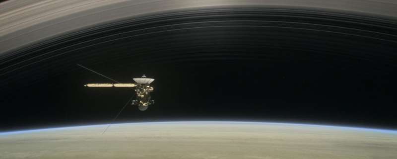 In its final days, Cassini bathed in 'ring rain'