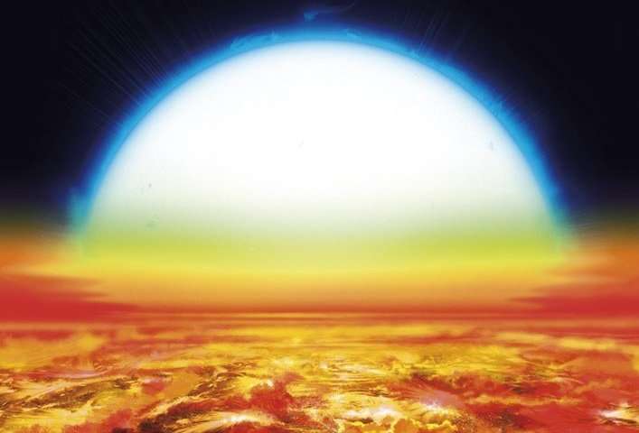 Iron and titanium in the atmosphere of an exoplanet
