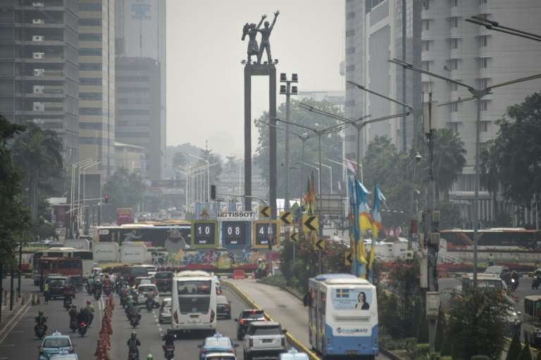 Jakarta's toxic skies have been stuck at unhealthy levels for weeks despite drastic efforts to cut down on congestion