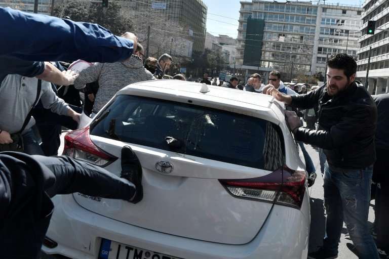 Like in many other cities, Uber's presence has prompted protest in Athens