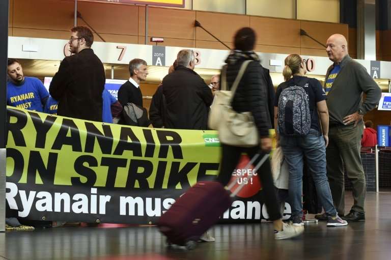 low-cost pioneer Ryanair said its first half earnings fell seven percent after  after widespread strike action by pilots and cab