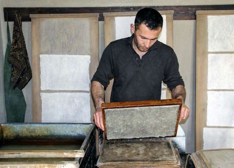 Making paper is a gruelling process but it has become an off-the-beaten-track tourist attraction