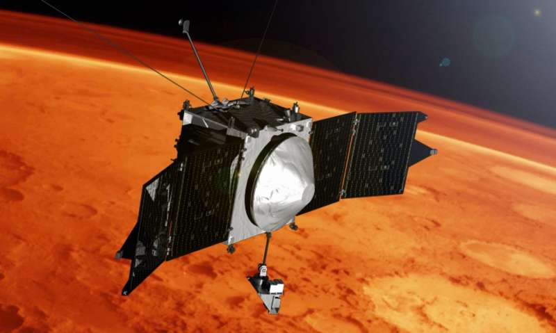 MAVEN selfie marks four years in orbit at Mars