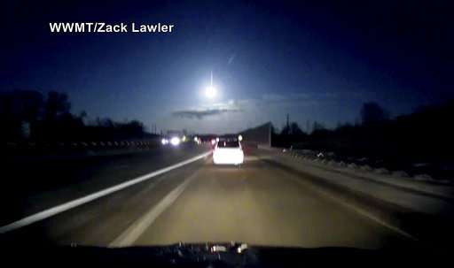Meteor credited for bright light, noise rattling Michigan