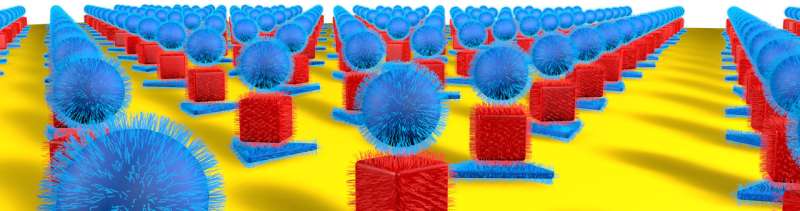 Method uses DNA, nanoparticles and lithography to make optically active structures