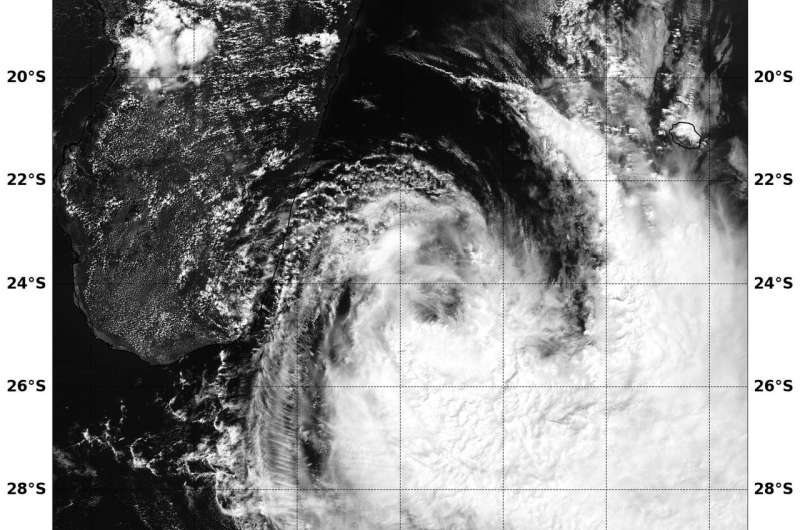 NASA analyzes Tropical Cyclone Eliakim's rainfall, wind shear now affecting storm