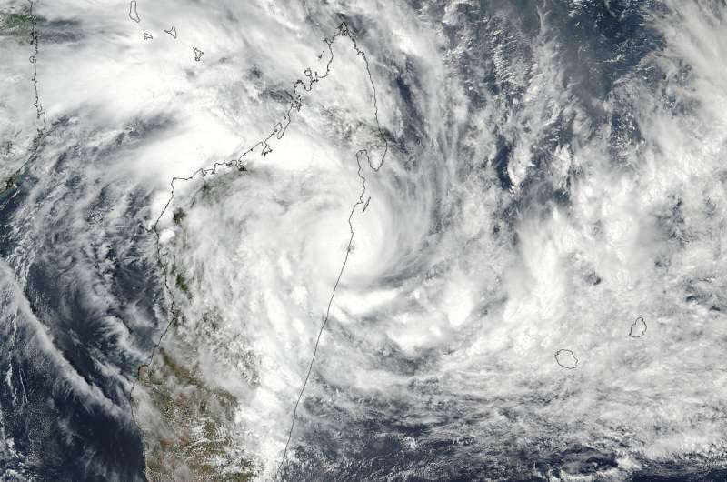 NASA catches Tropical Cyclone Ava's landfall on Madagascar's coast