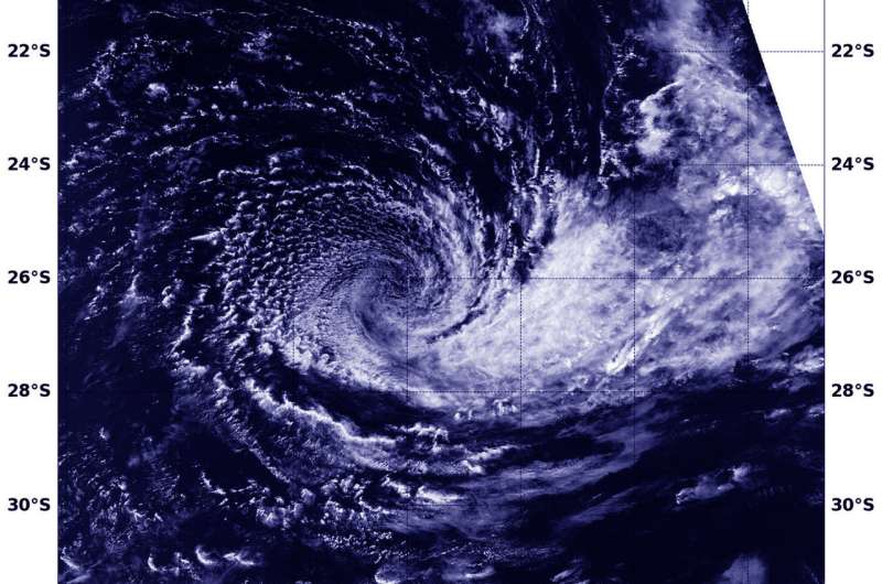 NASA finds a weak and wispy Tropical Cyclone Cebile
