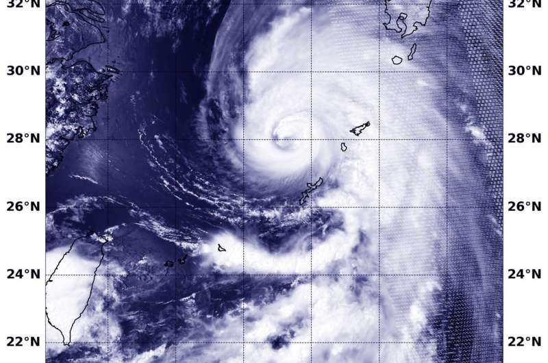 NASA finds Prapiroon strengthen into a typhoon
