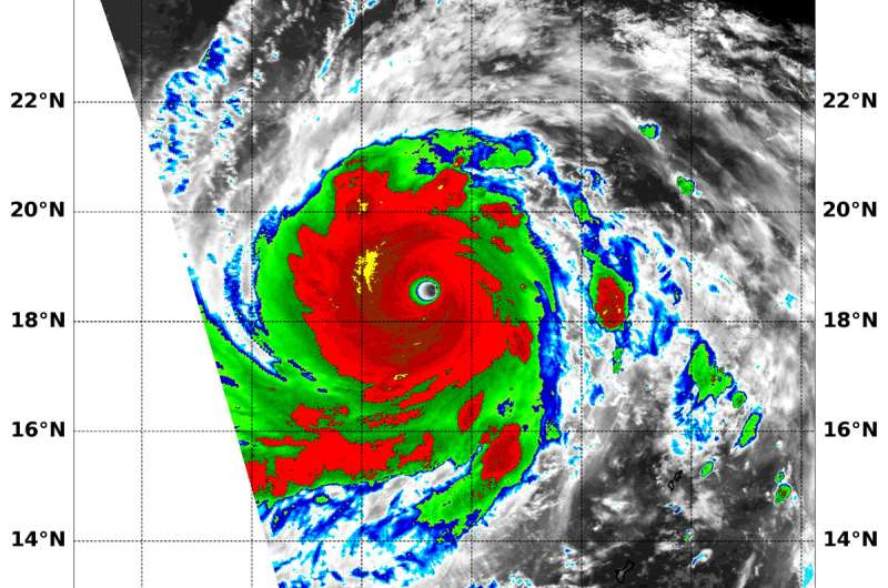 NASA finds Super Typhoon Jebi undergoing eyewall replacement