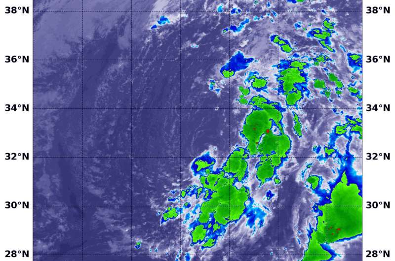 NASA gets a final look at Leslie as a subtropical storm