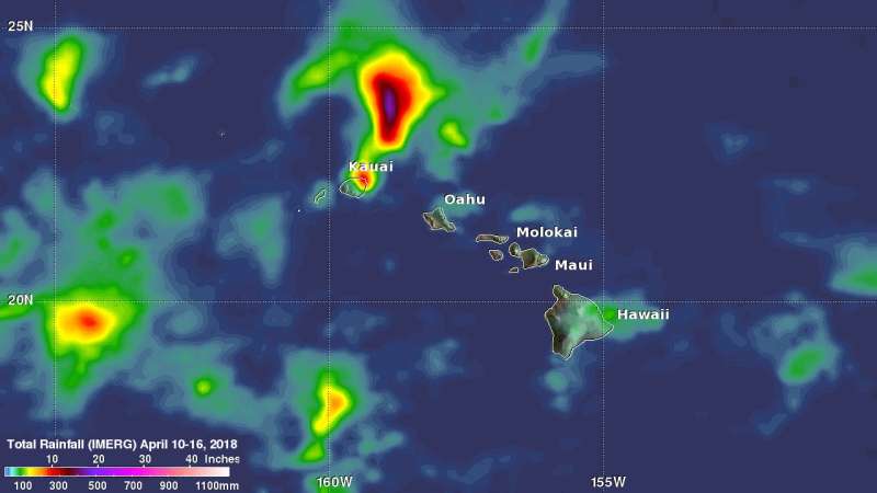 NASA GPM data used to evaluate Hawaii's flooding rainfall