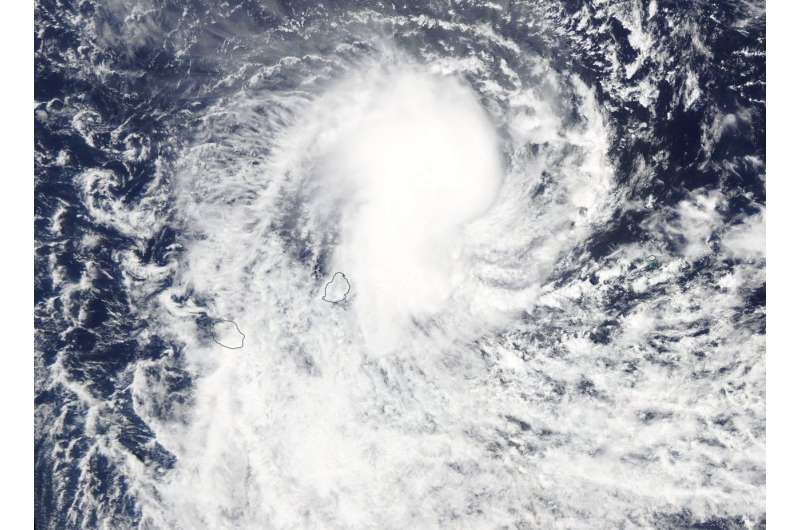 NASA IMERG reveals rainfall rates of Tropical Cyclone Berguitta