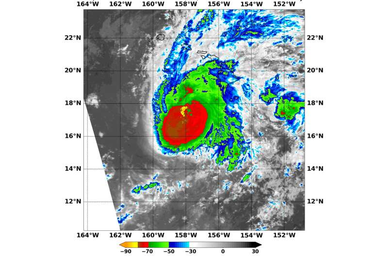 NASA looks at heavy rainmaker in Hurricane Lane