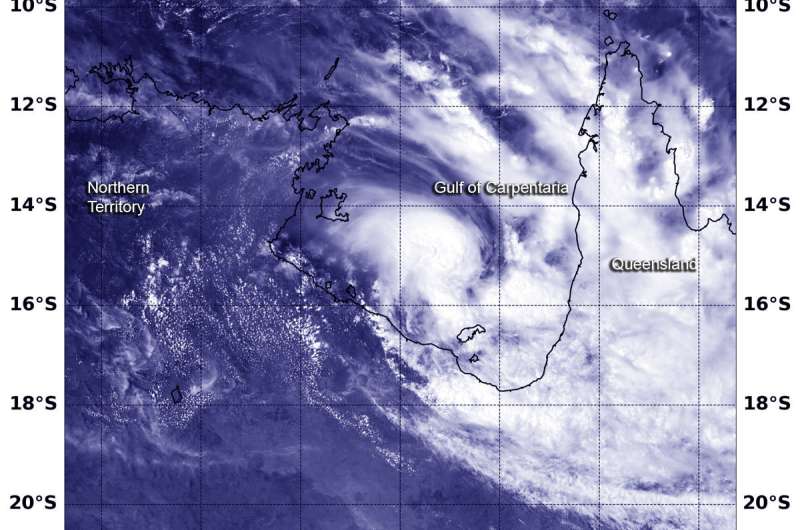 NASA-NOAA's satellite tracks a stronger Tropical Cyclone Owen nearing landfall