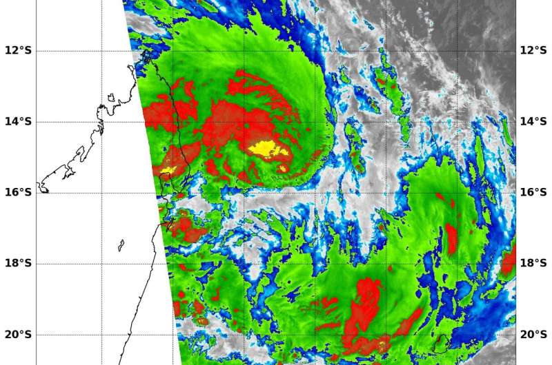 NASA-NOAA's Suomi NPP Satellite sees Tropical Storm Ava near Madagascar