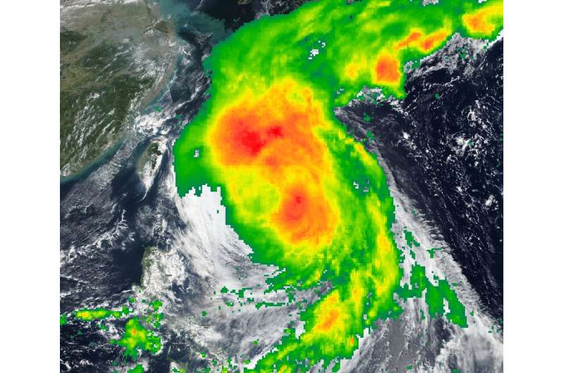 NASA puts together a composite of Tropical Storm Kong-Rey