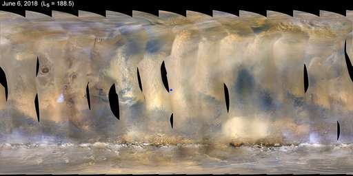 NASA rover falls silent as gigantic dust storm envelops Mars