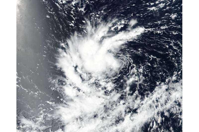 NASA sees 14th Eastern Pacific Tropical Depression form