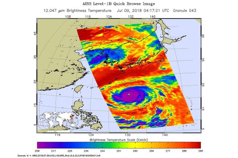 NASA sees a well-organized typhoon Maria