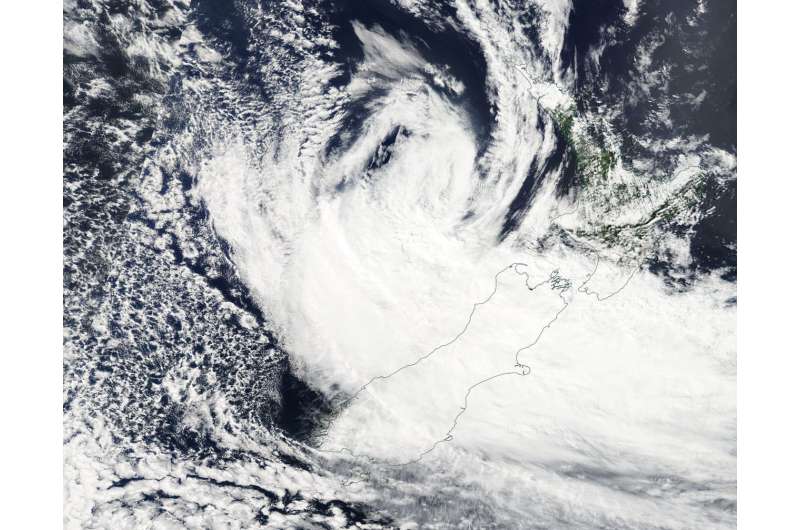 NASA sees ex-Tropical Cyclone Gita affecting New Zealand
