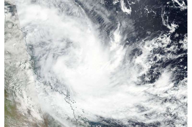 NASA sees Iris the Zombie Storm reborn near Queensland