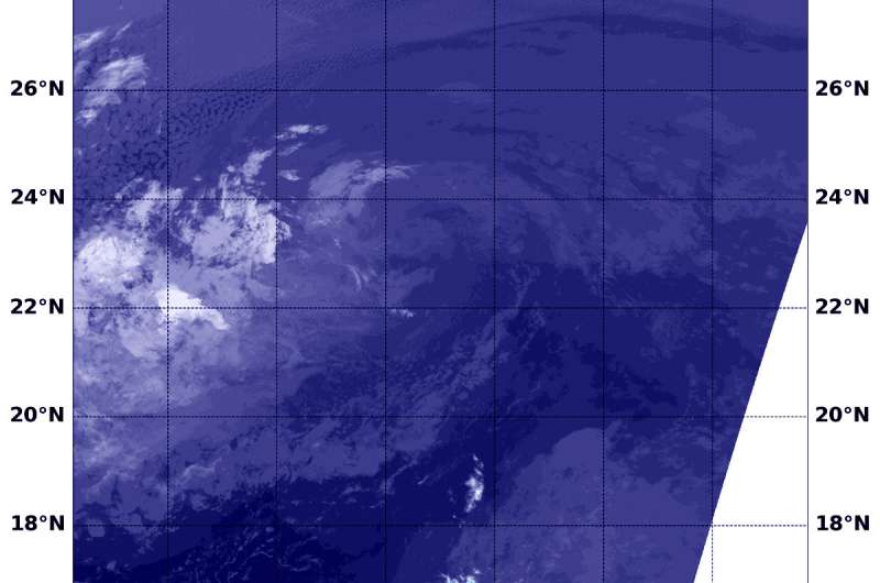 NASA sees Paul become a remnant low pressure area