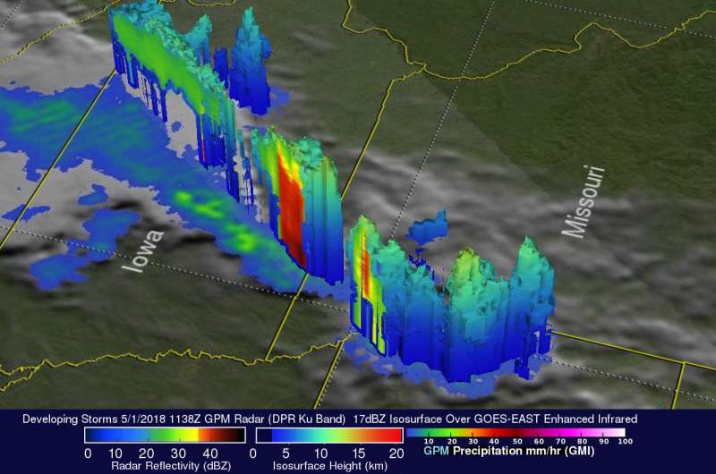NASA's GPM examines developing US severe weather