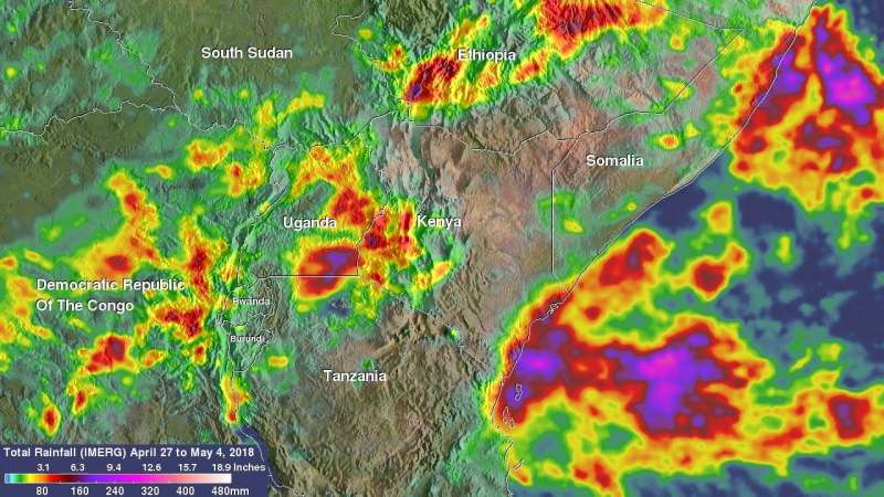 NASA's IMERG shows devastating rainfall over East Africa