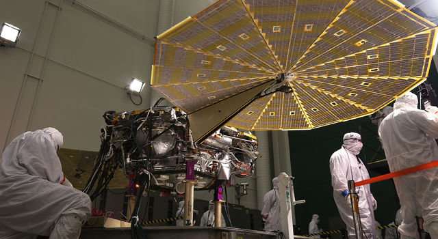 NASA's next Mars lander spreads its solar wings