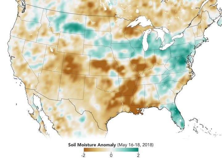 NASA soil moisture data advances global crop forecasts