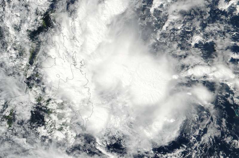 NASA tracks Tropical Storm Sanba as it triggers Philippines warnings