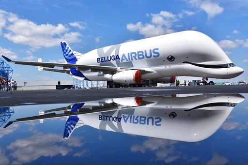 New Airbus transport aircraft BelugaXL sports whale's grin