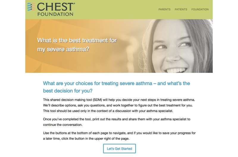 New asthma tool determines best treatment for severe asthma patients