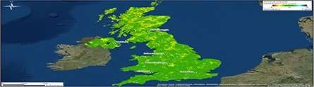 New land motion map shows the human impact on the UK landscape